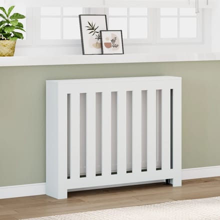 Vidaxl Radiatorafdekking, Wit, 104X20X82Cm, Houtvezelplaat