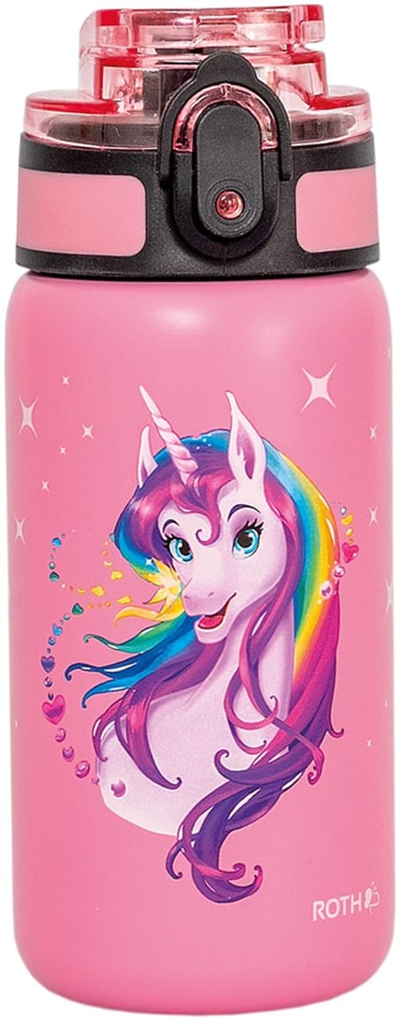 Roth isolerende drinkfles 'Unicorn portret', 350 ml
