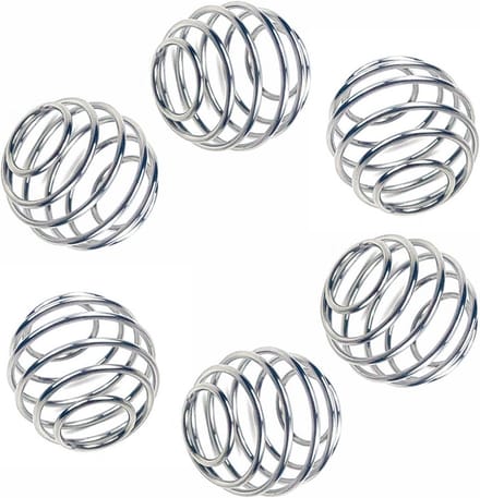 Shaker Balls Set van 6 - Roestvrij Staal Eiwitmixers voor Shakerflessen
