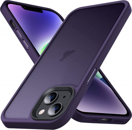 Hoesje Geschikt voor Apple iPhone 14 Pro - Matte Back Cover - Paars