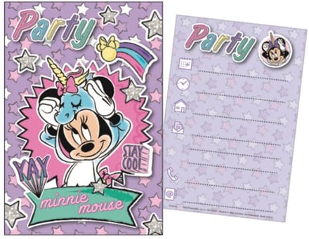 Disney Minnie Feest Uitnodiging