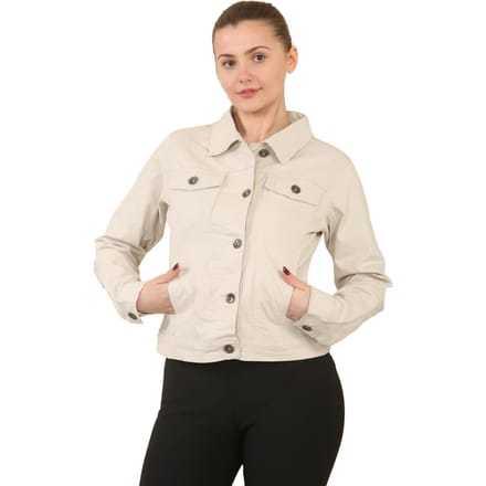 Enzo | Dames Stretch Denim Jas