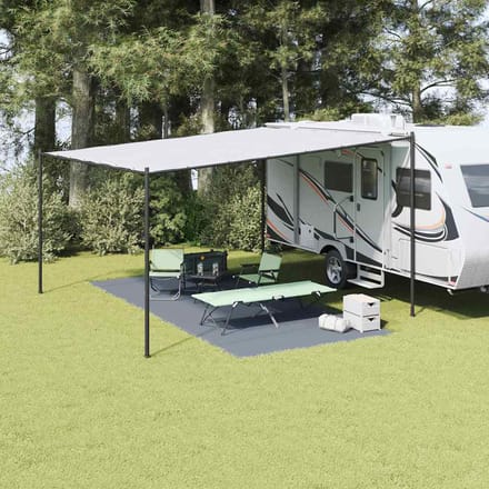 vidaXL - Tenttapijt - Blauw - en - Grijs - 550 - x - 250 - cm - Polyetheen