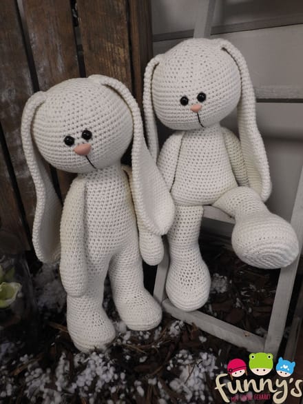 Haakpakket XXL Funny Bunny Basic ivoor (staand of zittend)