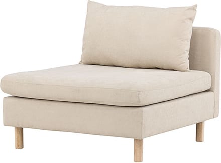 Zero bank bankmodule midden beige.