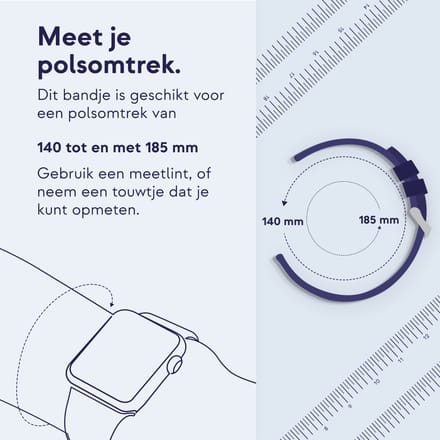 imoshion Siliconen sportbandje - Universeel 20 mm aansluiting - Black & White