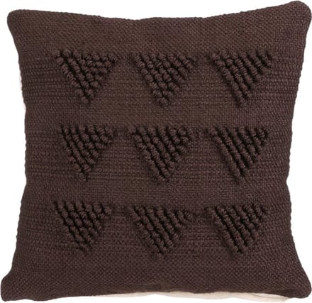 Sierkussens - sierkussenhoes 45x45 - polyester - bruin