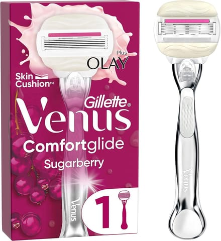 Comfortglide Scheersysteem voor Vrouwen - Gladde Scheerbeurt met 5 Navulmesjes en Handvat