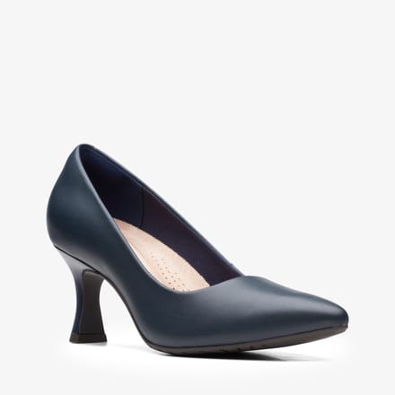 Kataleyna Gem Marineblauwe Leren Schoenen
