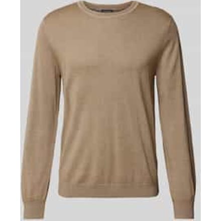Slim fit gebreide pullover met ronde hals