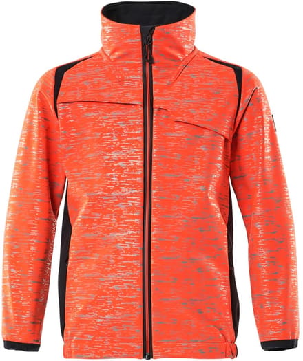 Mascot Accelerate Safe Softshell jas voor kinderen 19902-291 - hi-vis rood/donkermarine - 116