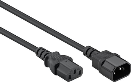 C13 naar C14 apparaatsnoer - Verlengkabel - 7.5 meter - Zwart - Allteq