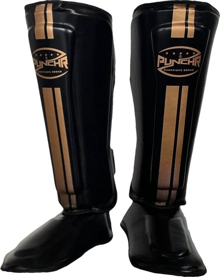 PunchR™ Pro Range Scheenbeschermers Zwart Fade Goud - M