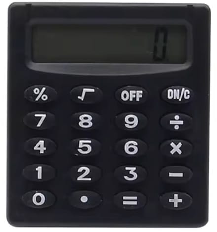 Rekenmachine 2x - Zakrekenmachine, Pocket Calculator – Mini Rekenmachine – Kleine Calculator met LCD-scherm – Compact & Draagbaar