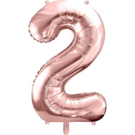 Cijfer 2 (86 cm) - Rosé Goud