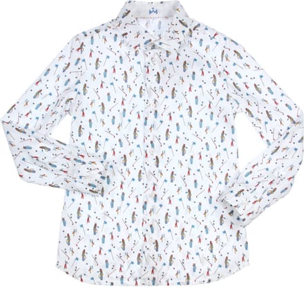 GYMP - Hemd - Maat 152 - Jongens - wit -