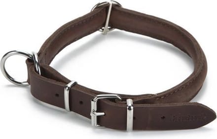 Beeztees leren halsband Djenga. Bruin. 45 cm.
