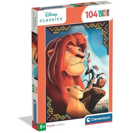 Clementoni - Puzzel - 104 Stukjes - Disney Lion King - Kinderpuzzel - Vanaf 6 jaar