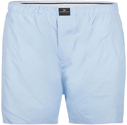 Steppin' Out Boxer Mid Blue Poplin - Maat M - Heren - Boxershorts