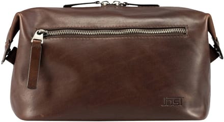 JOST Leren Toilettas Lund Toilet Bag Brown Bruine