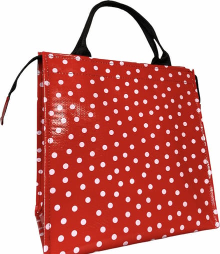Du Baj BIKEshopper Polka Red - Enkele Fietstas - Achter - 21 l - Rood
