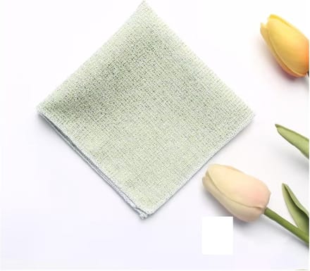 Soft Men's Square Handkerchiefs, Men's Cotton Pocket Squares, 2 Pieces, Multicolor(Orange)