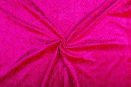 Velours de panne stof - Fuchsia - 50 meter