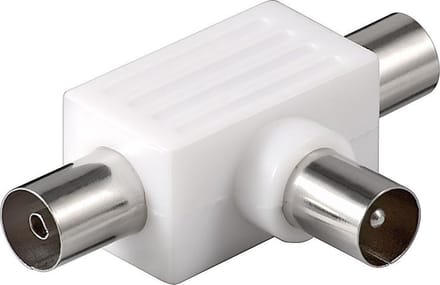 Radio splitter met 2 uitgangen (plastic)