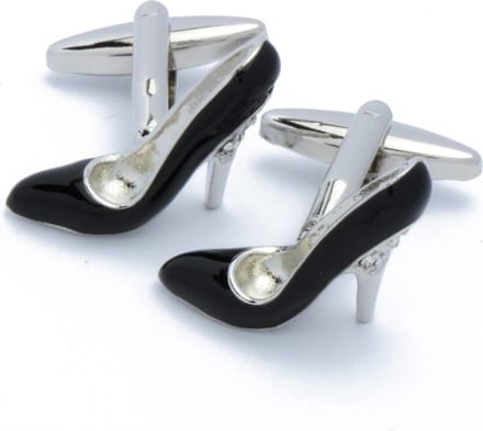 Manchetknopen - Hoge Hakken Schoenen Pumps Zwart
