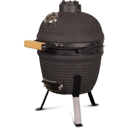 Patton Kamado Grill 13" - Keramisch - Kookoppervlak Ø 28 - Mat zwart