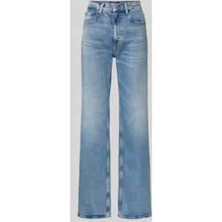 loose fit jeans van katoenmix met opgestikte zakken