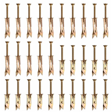 Cosensi - Dailygoods - Zelfborende Gipsplaatpluggen met Schroeven, 60 Stuks