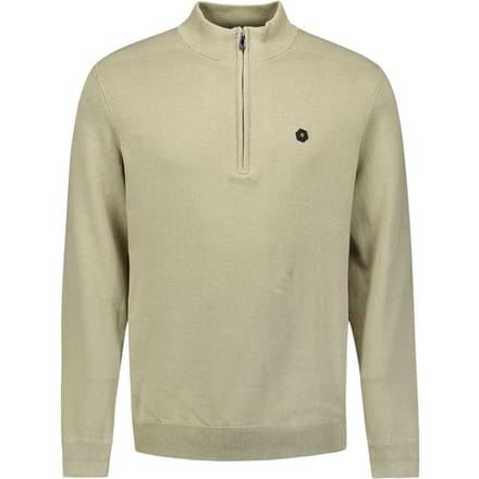 No Excess Pullover Half Zipper Solid Knit Smoke Größe: M | Turtlenecks Outlet | Herren