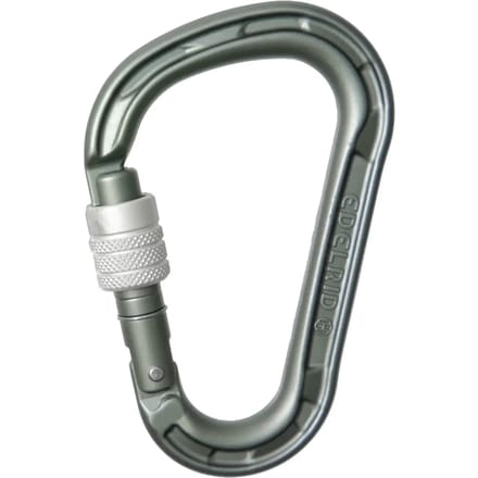 Edelrid Hms Magnum Screw Karabijnhaak Grijs