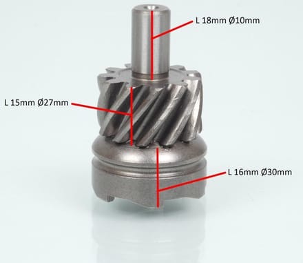 rocher kick nut rms voor gilera 125 typhoon scooter 1995 tot 1998 nieuw