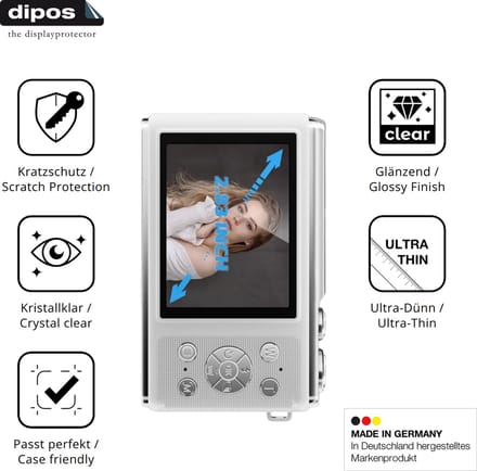 dipos – 4x Beschermfolie geschikt voor Acbaeta IXSS 8 | Krasbestendige & heldere Screenprotector Ultra-Thin