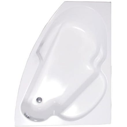 Caribia Viva corner bath 140 x 112 cm left Viva left incl. foot frame