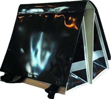 Du Baj large LUXE - Dubbele Fietstas - 45 l - Black White Black