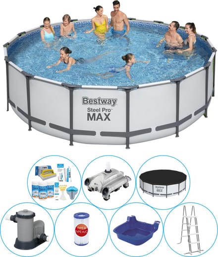 Steel Pro MAX Rond 488x122 cm - Zwembad Deal