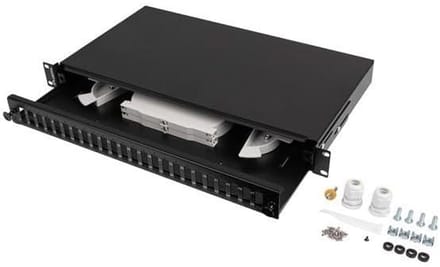 Lanberg Rackmount 19" 1U Fiber Patch Panel 24xsc Duplex / 24XLC Quad Black