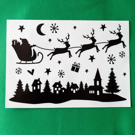 Wins Holland Silhouette Window Stickers Christmas