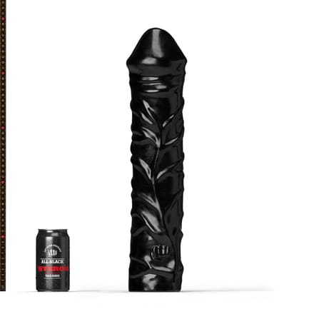 All Black Steroïd - The Home Stretch - Dildo - 50 x 11,5 cm - zwart