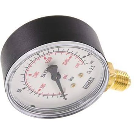 0..160 Bar Manometer Onderaansluiting Kunststof/Messing 63 mm Klasse 2.5