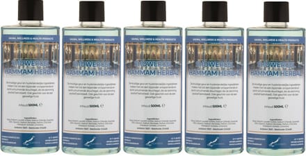 Douchegel Hammam Herbal 500 ml - set van 5 stuks - Showergel