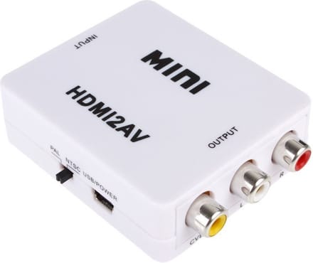 HDMI naar Tulp Composiet AV converter / wit