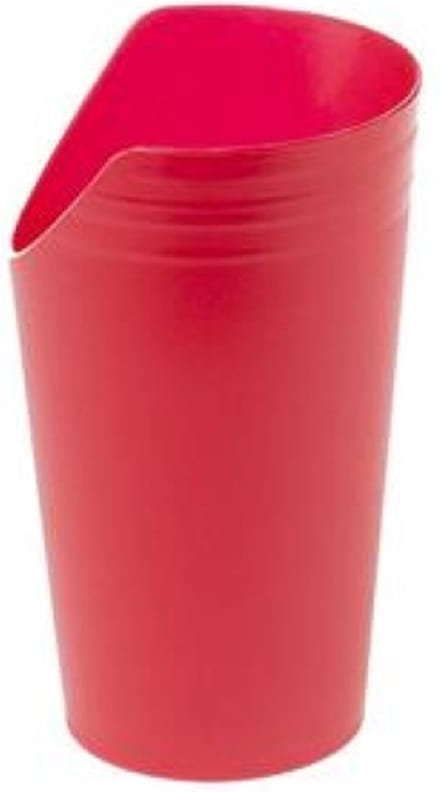 Drinkbeker met neusuitsparing - rood
