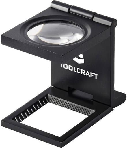 TOOLCRAFT TO-10182525 Dradenteller Vergrotingsfactor: 6 x Lensgrootte: (Ø) 28 mm
