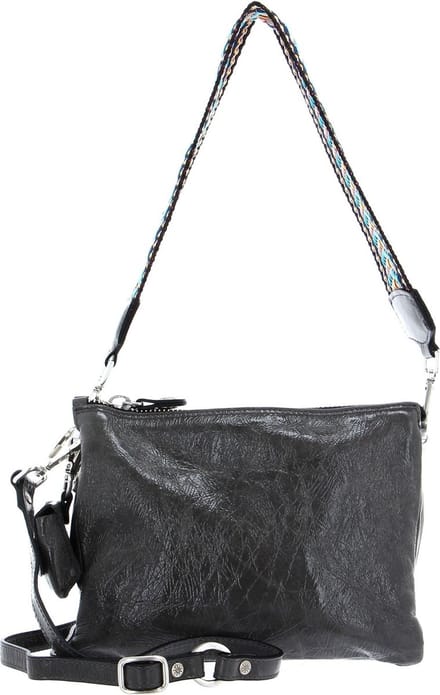 Gabs Leren Schoudertas Mirea TG Naplak Silver Bag Grafite Grijs