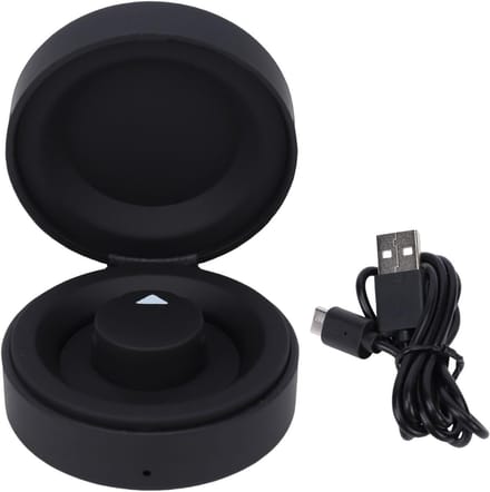 Oplaadcase Smart Ring - Draagbare Oplaadbox - Snel Opladen - Ingebouwde Batterij 70mAh - 10.3 x 7.8 cm - Zwart