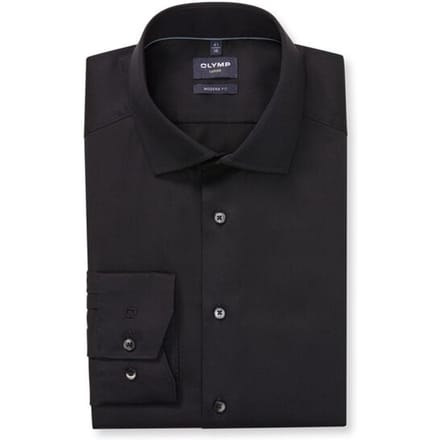 OLYMP Luxor Overhemd, Modern Fit, Global Kent, Zwart